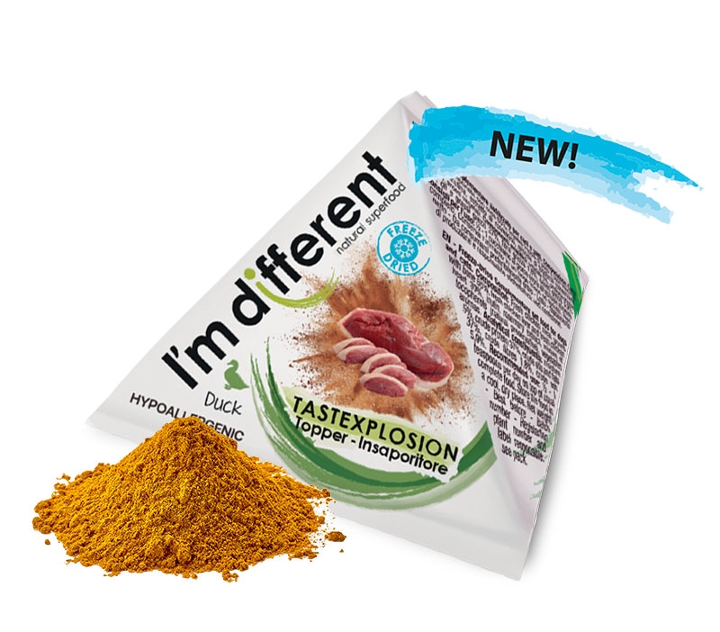 Insaporitore liofilizzato con anatra per cani confezione 8g