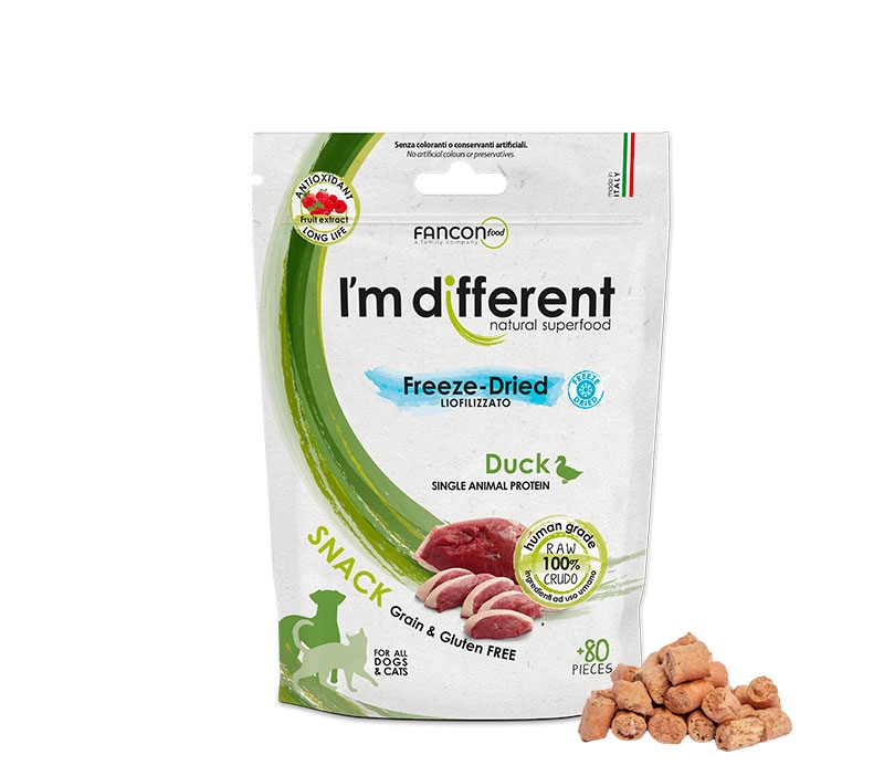 Freeze dried Duck treats for cat pack 40g